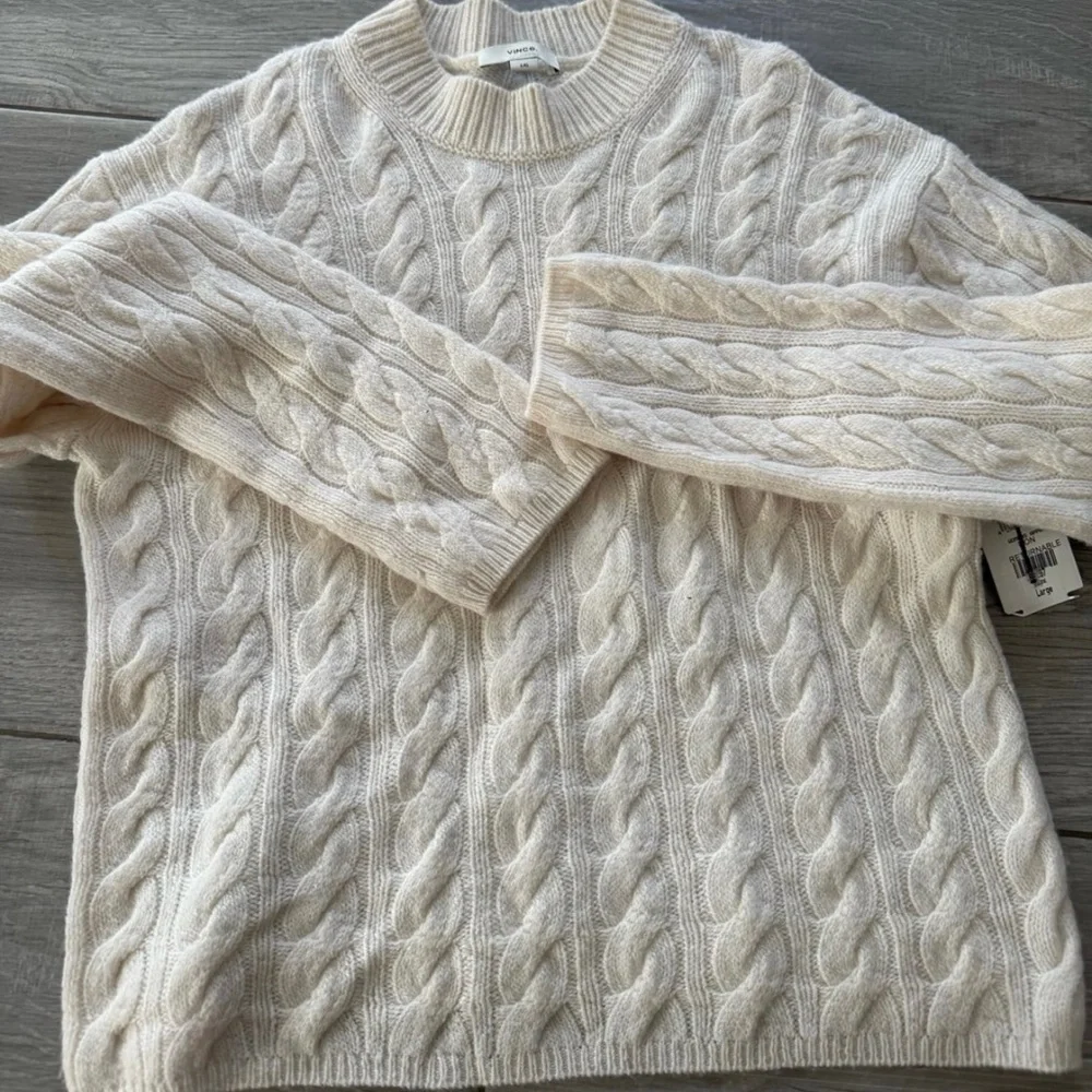 Vince Cream Cable Knit Sweater - Picture 5 of 5